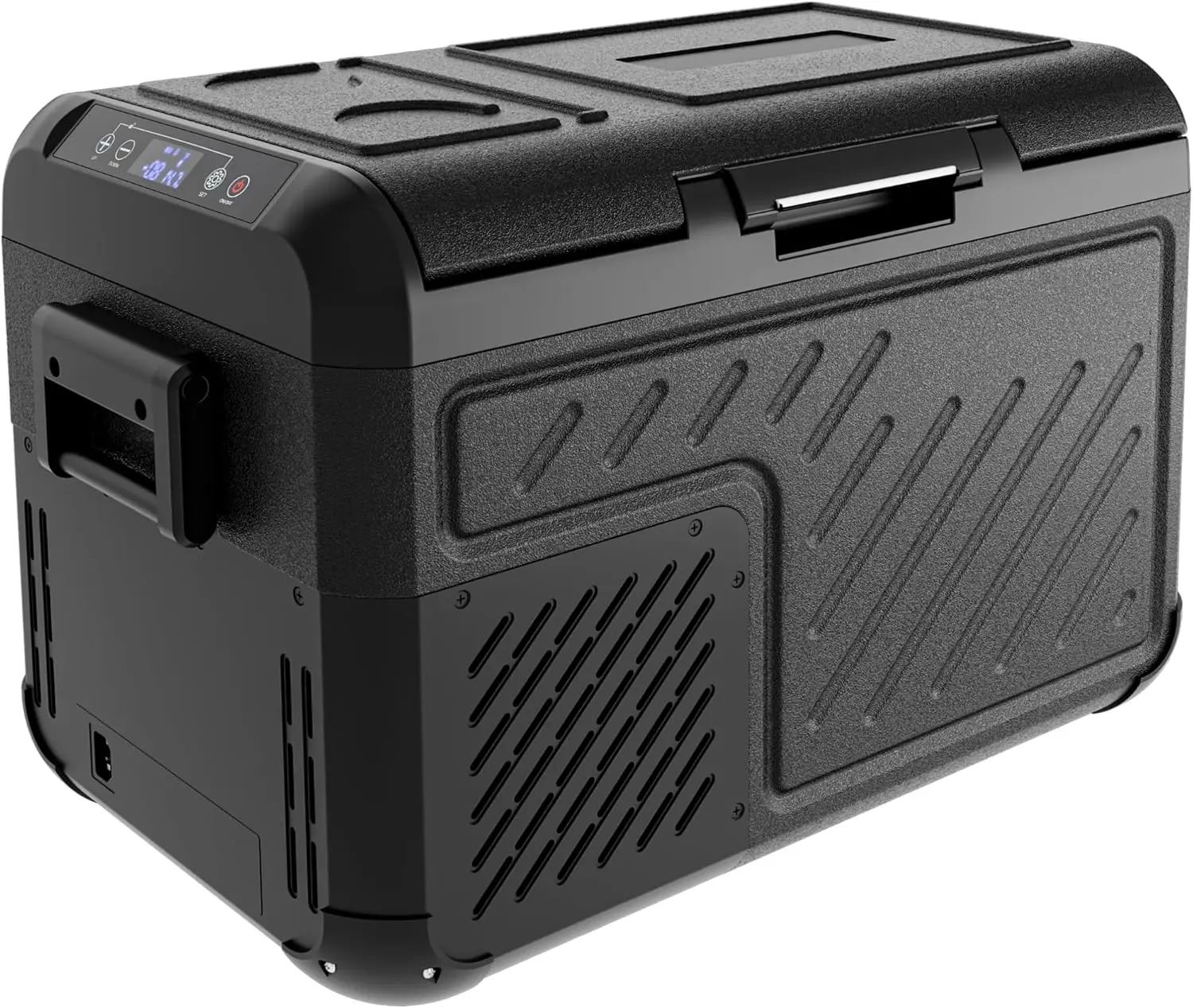 12V Portable Fridge 26QT, 12/24V DC & 100-240V AC, Car Cooler -4℉~68℉, Reversible Door