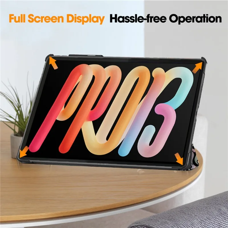 Premium Trifolding Stand Smart Leather Cover