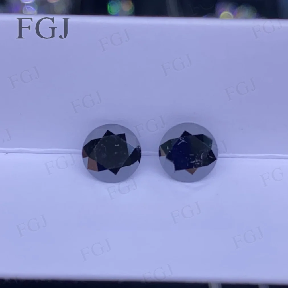 D 컬러 VVS1 모이사나이트 스톤 라운드 브릴리언트 컷 6.5mm-15mm 루스 ..
