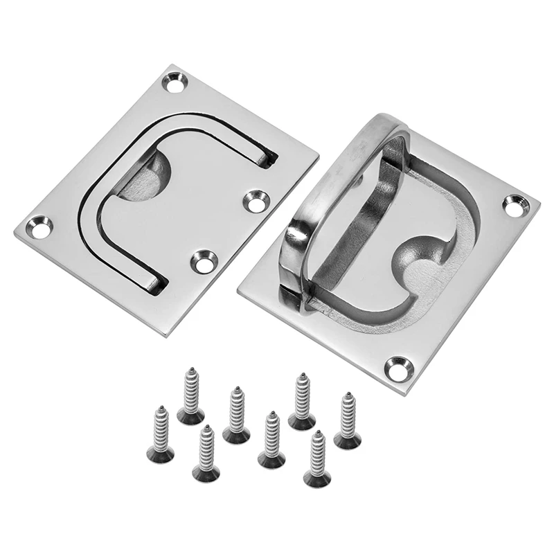 

Подъемное кольцо для лодки, квадратная подъемная ручка из нержавеющей стали, ручка-ловушка, дверная защелка