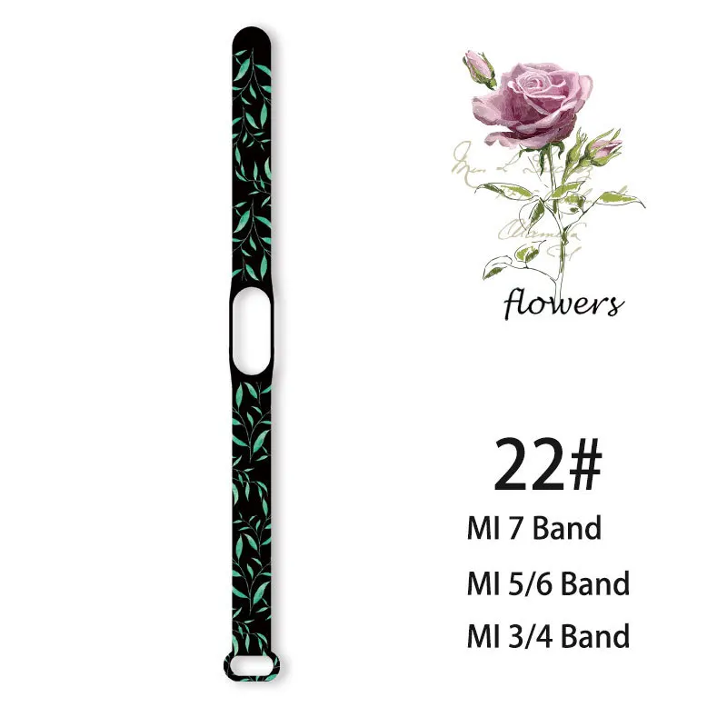 Floral Silicone Watch Band Replacement Strap - Stylish and Durable Bracelet