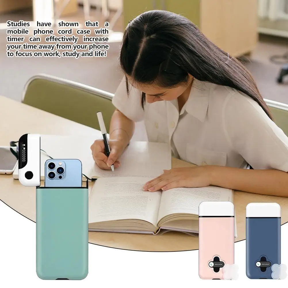 Cell Phone Lock Box With Timer For IPhone And Android Self-Discipline Box Exam Student Internet Addiction Home Storage Case phone lock box