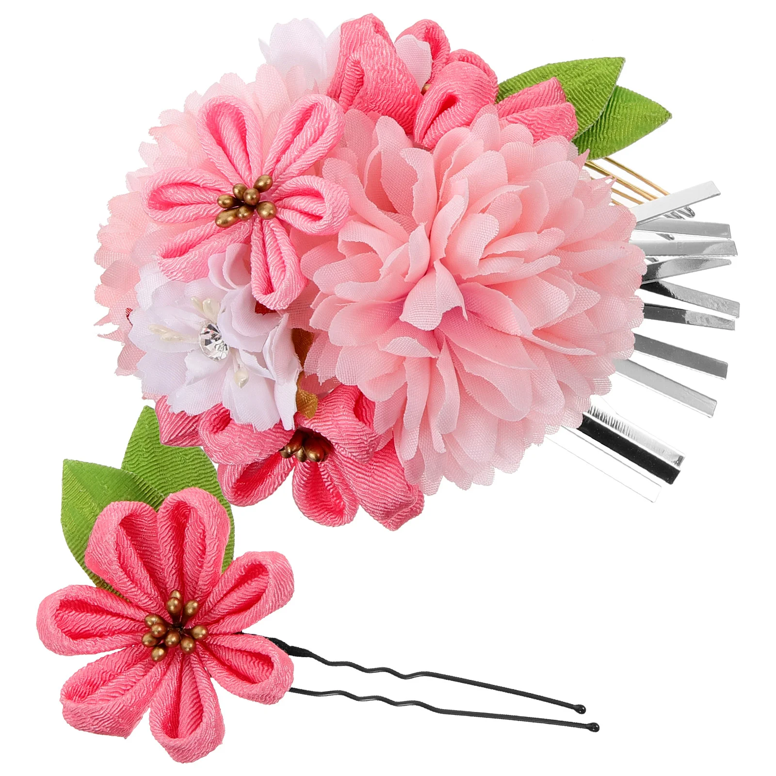 

2pcs Beach Headdress Flower Hair Pins Floral Headwear Holiday Flower Hair Accessories