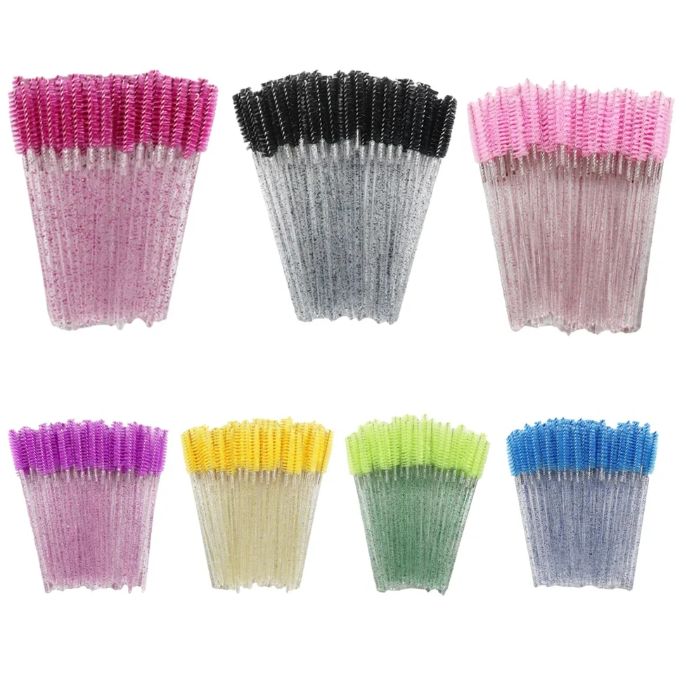 Disposable Eyelash Brushes and Mascara Wands Set
