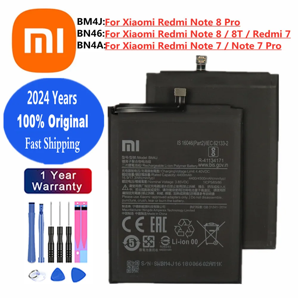 

Аккумулятор Xiao mi BM4J BN46 BN4A для Xiaomi Redmi Note 8 Pro 8Pro 8T 7 Pro 7Pro Redmi 7