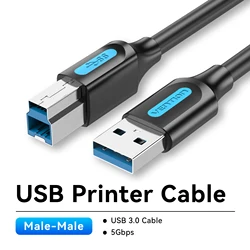 High-Speed USB Printer Cable Type A to B - 0.5m (USB 3.0 Cable)