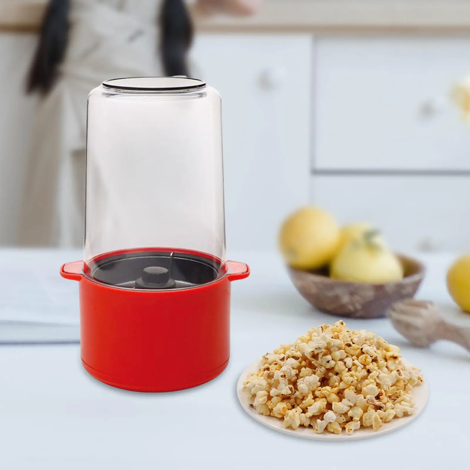Popcorn Machine Electric 450W Easy to Use Efficient DIY Popcorn Popper Kernel Corn Maker for Party Picnic Camping Home Kid