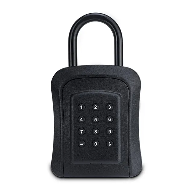 TTLock Bluetooth Smart Padlock with Anti-Theft Mount Outdoor Waterproof IP65 Security Key Safe Box for Home And Garden 1