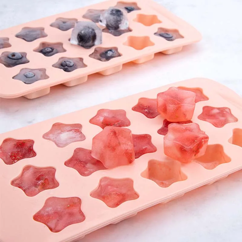 Chocolate Molds Gummy Molds Silicone - Candy Mold and Silicone Ice Cube Tray Nonstick Including Hearts Stars Shells