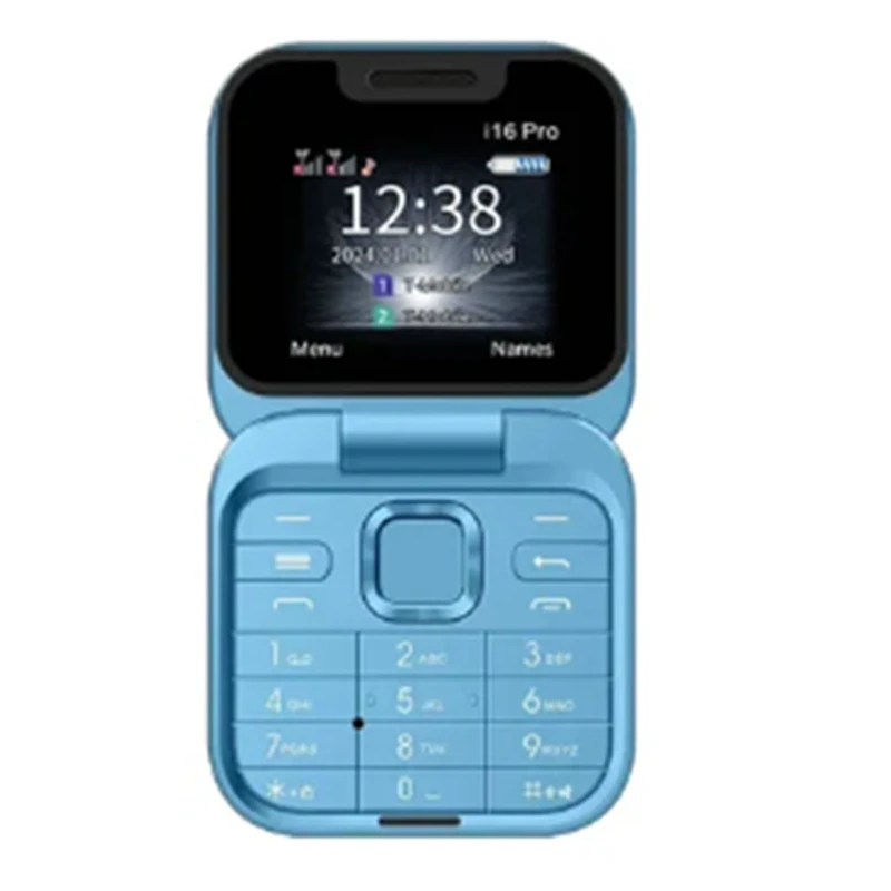 Mini Flip Mobile Phone Radio Fm Voice Blacklist Speed Dial Vibration 2Sim Card Piccolo Display Telefono Pieghevole