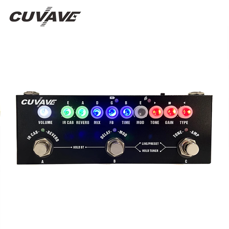 LEKATO CUBE BABY / CUVAVE  Mini Multi Effect Guitar Pedal [Amps, Delay,  Reverb, Cabs IR's and MORE! 