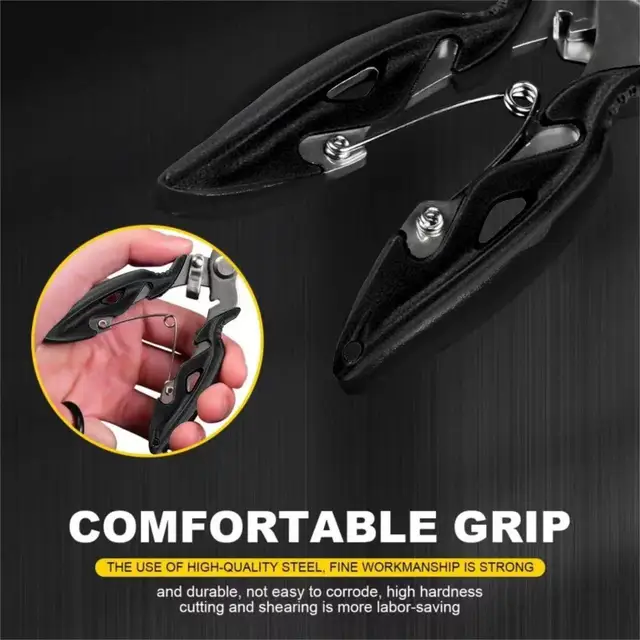 Multifunctional Curved Mouth Road Sub Pliers Cutting Lines Uncoupling Fish Hooks Opening Coils Outdoor Fishing Tools Plier 2