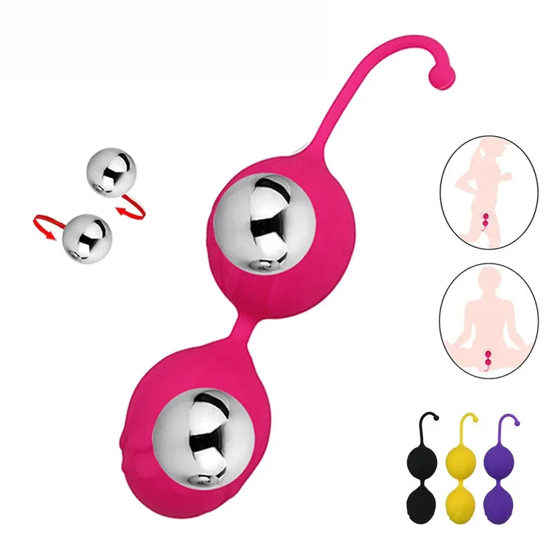 Silicone kegel Balls Hardening Vagina Balls Pelvic Sports Floor Ben Wa Geisha Muscle Contraction Adult Toys For Women rose sex kegel balls