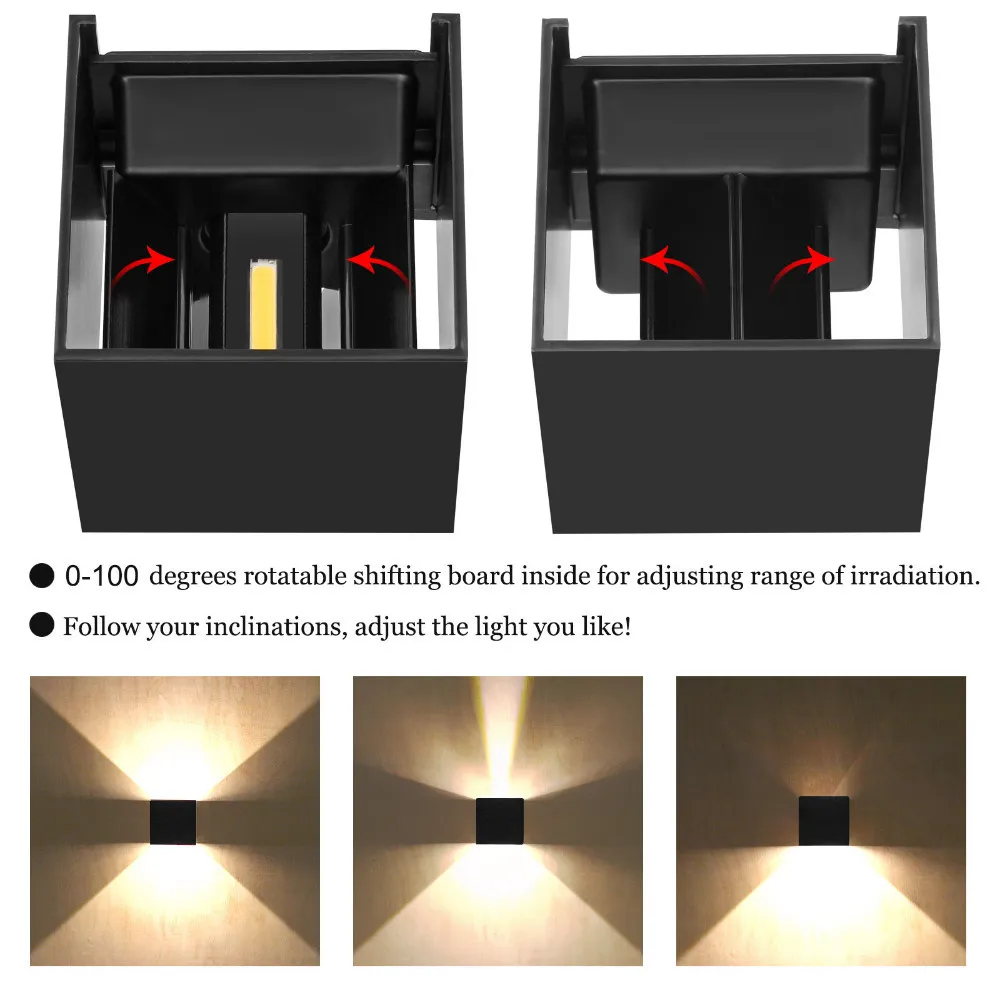 6W Wall Lamp angle adjust Wall Light Aisle Stair Decorate Lighting Fixture Bedroom Bedside Lamp Aluminium / Plastic AC110V/220V led wall lamp wall sconces light wall lamp