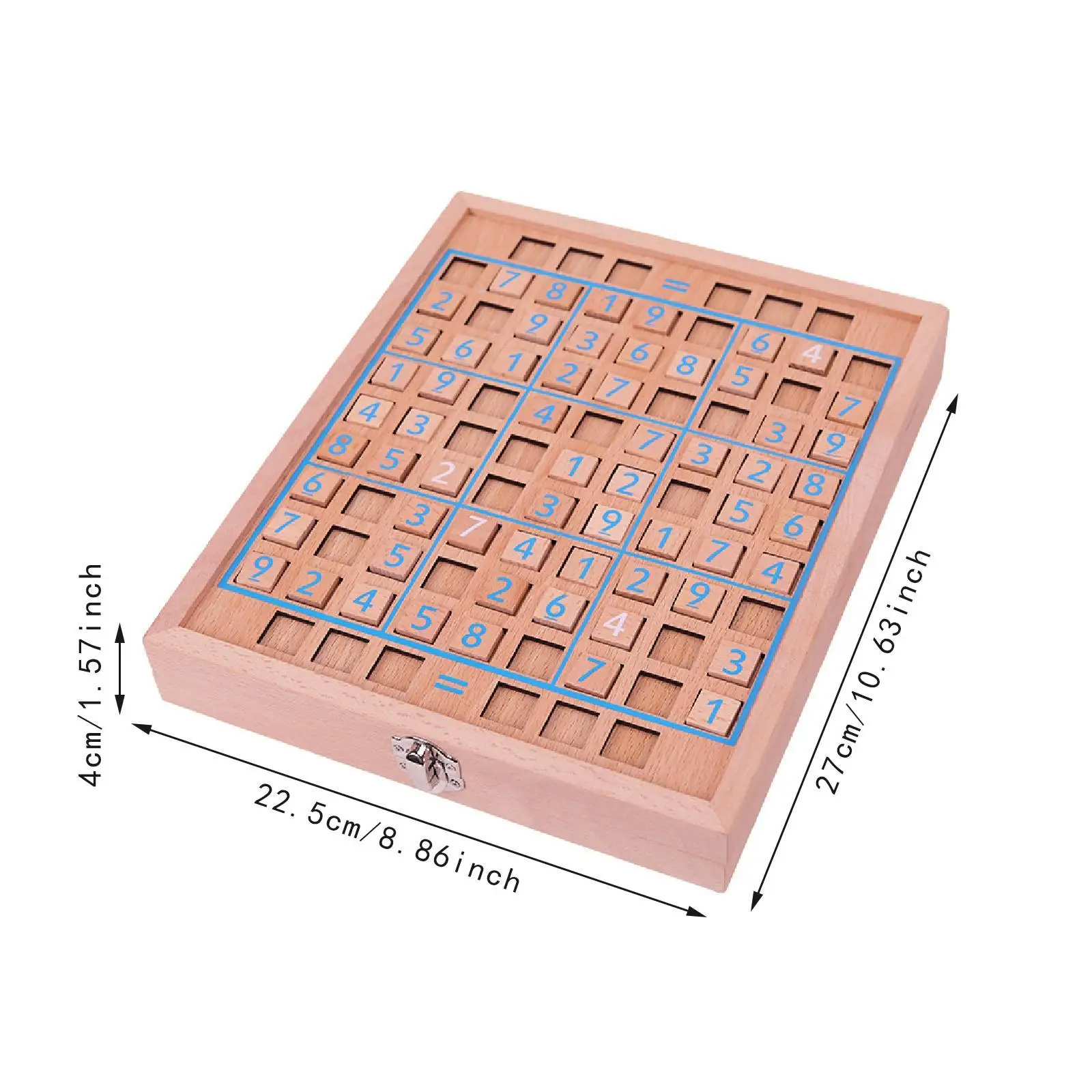 Wooden Sudoku Board Game Set,Brain Teaser Toy,Family Game,Birthday Gift Number Thinking Game Sudoku Game Board for Children