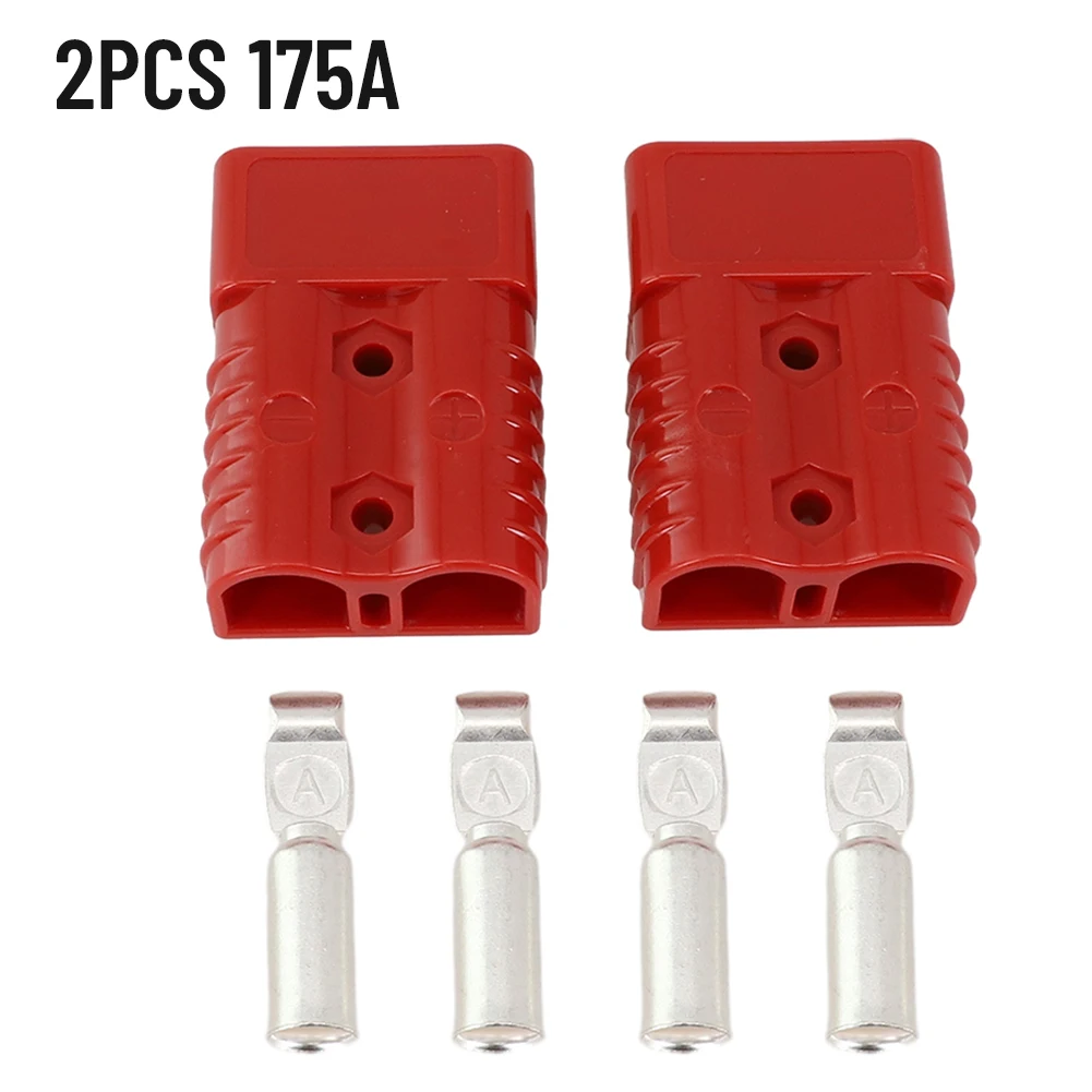 

1set Plug Cable Terminal Battery Power Connector 175A 600V Plug Terminal For Anderson Battery Connector For Ships Yachts RVs Bus