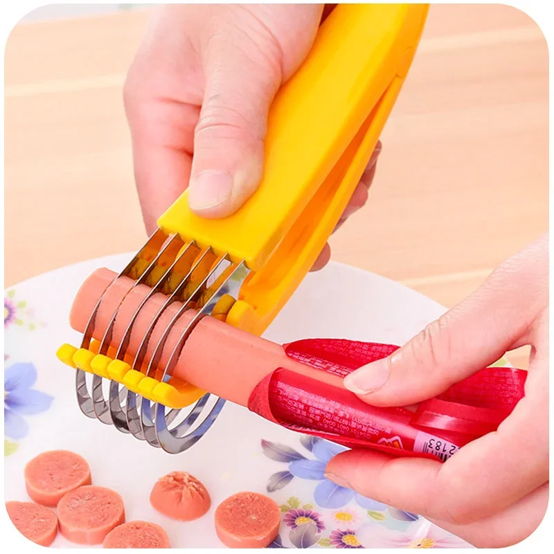 Home Kitchen Tool Vegetable Peeler Salad Slice Stainless Steel Banana Cutter Chopper Fruit Cutter Cucumber Knife