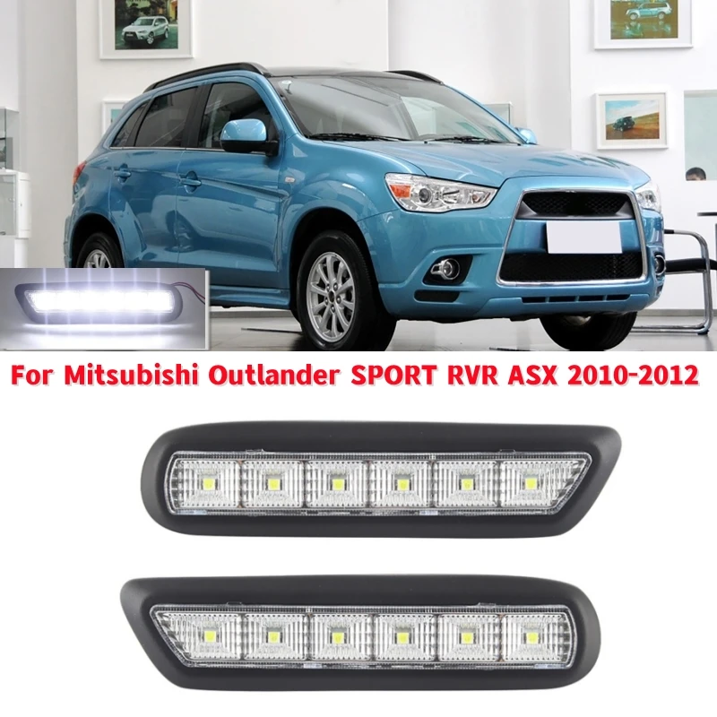 

Car LED Daytime Running Lights Waterproof LED Fog Lamp For Mitsubishi Outlander SPORT RVR ASX 2010 2011 2012