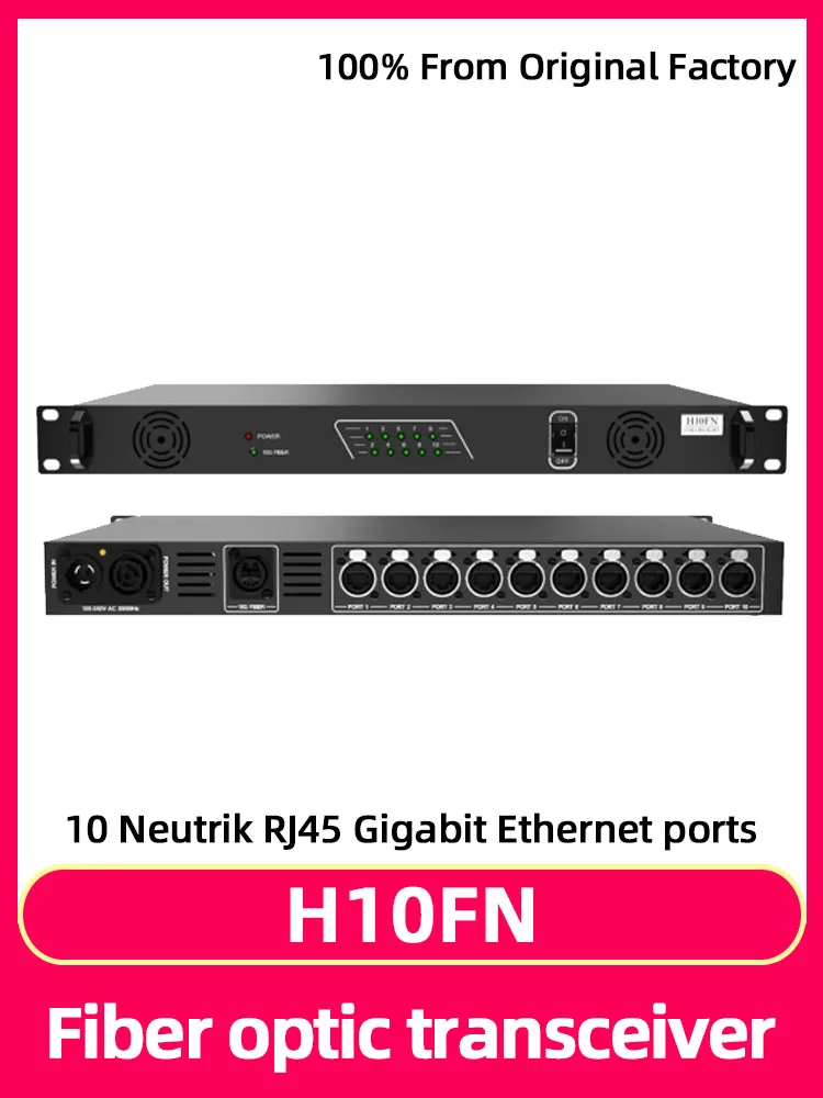 Processore Video H10Fn Originale, Ricetrasmettitore In Fibra Ottica Per Video Wall A Led, Convertitore In Fibra Ottica Con Schermo A Colori A Led