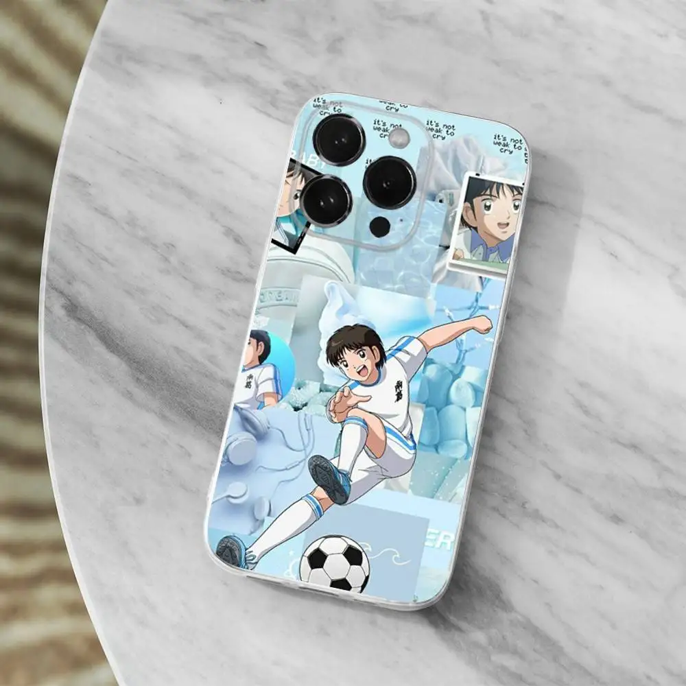 Anime C-Captain T-Tsubasa Transparent Soft Phone Case