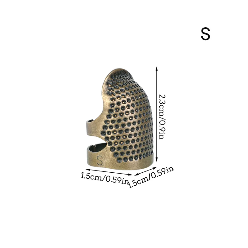 Retro Finger Protector 1/2/5Pcs Antique Thimble Ring Handworking Needle Needles Craft Household DIY Sewing Tool Accessories