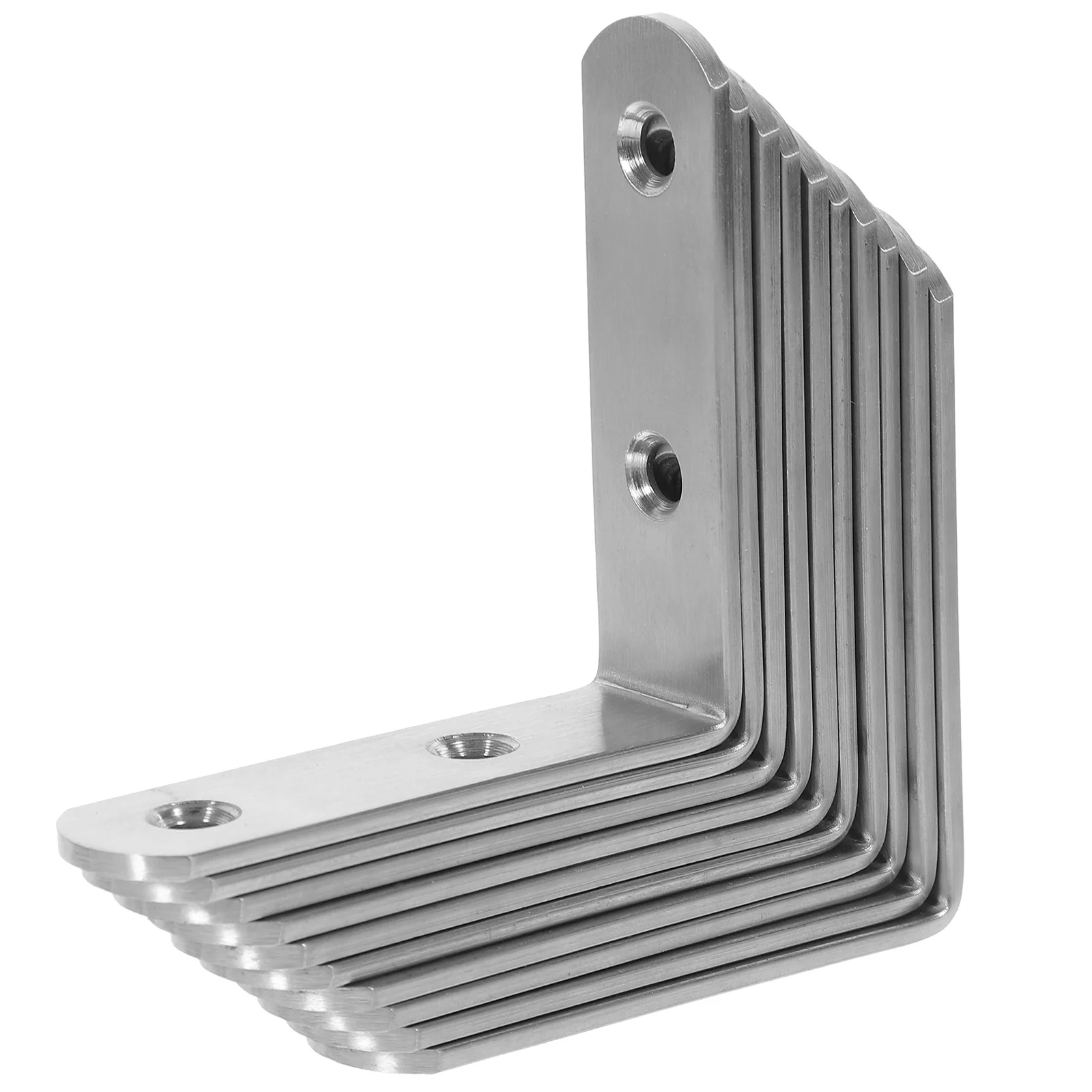 

10pcs Angle Brackets Stainless Steel Angle Brackets for Secure Furniture Fixtures