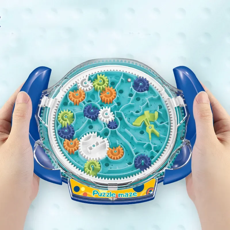 3d Three-dimensional Puzzle Gear Maze Disc Palm Balance Walking Bead Through The Maze Training Children's Toy