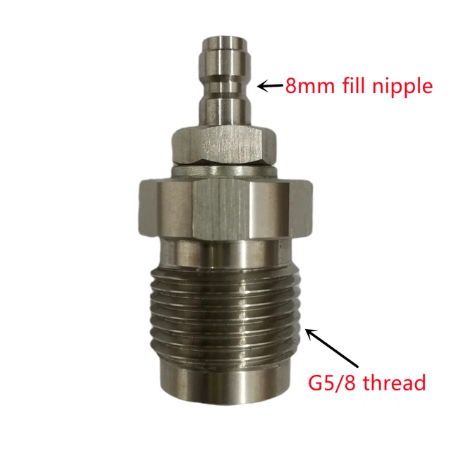 Stainless Steel Scuba Diving Cylinder Adapter, Din G5/8 Male Screw Convert  Din to Yoke Insert Tank Adaptor for Outdoor Water Sport