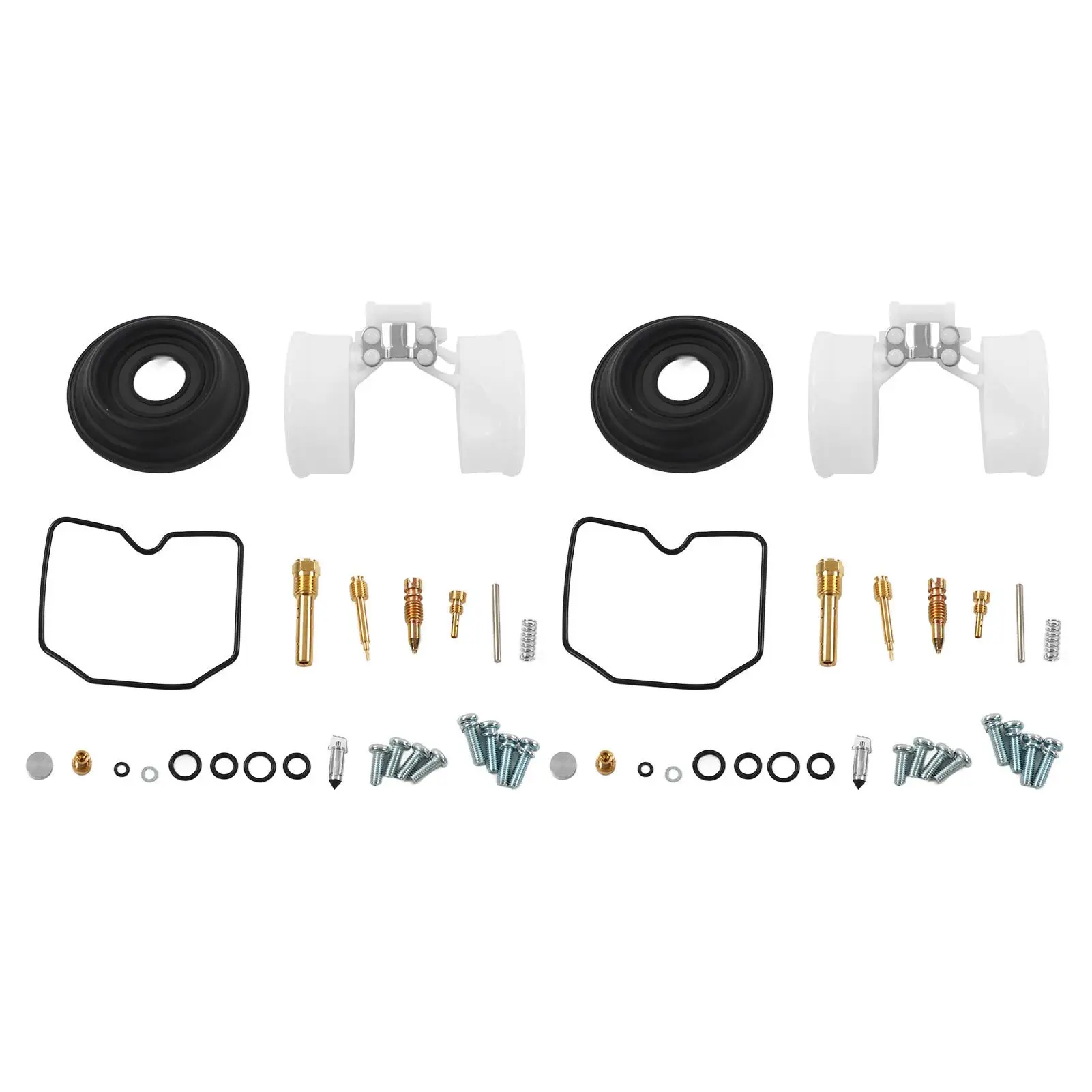 Carburetor Repair Kit Complete Carb Rebuild Set Replacement for Kawasaki ER500 ER-5 1998-2005 52PCS