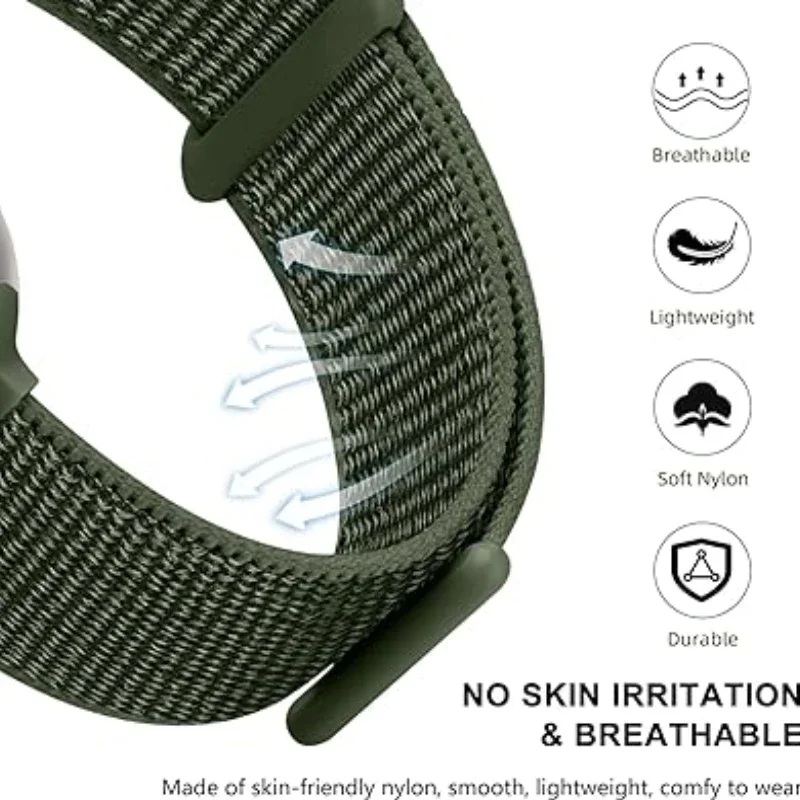 Braided Nylon Loop Strap for Smartwatch – Comfortable Bracelet Band Strap