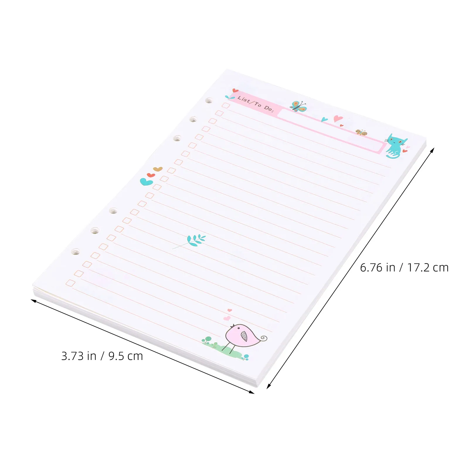 2Pcs A5 루스 리프 종이 리필 45매 각 필러 스프링 노트북 저널 다이어리 플래너 메모장 사무실 학교용