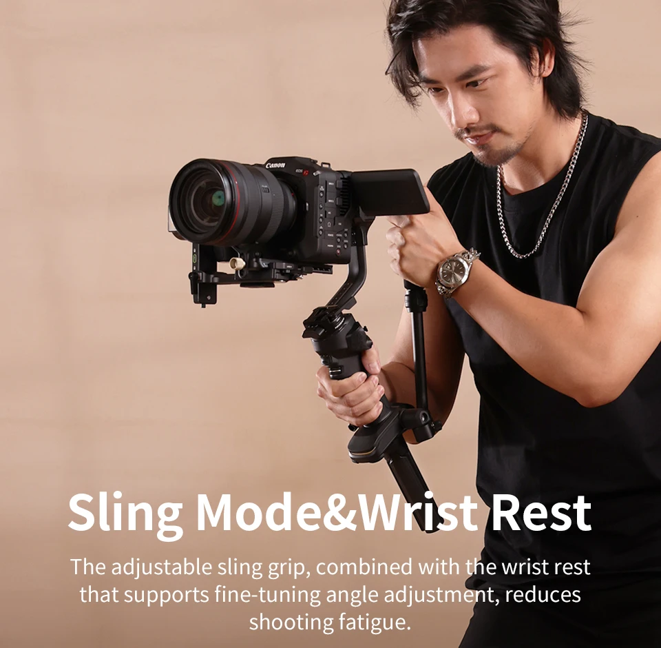ZHIYUN 핸드헬드 짐벌 카메라 스태빌라이저, 카메라 터치 스크린 인물 촬영,  니콘 캐논 DSLR 카메라용, 크레인 4, 3 축