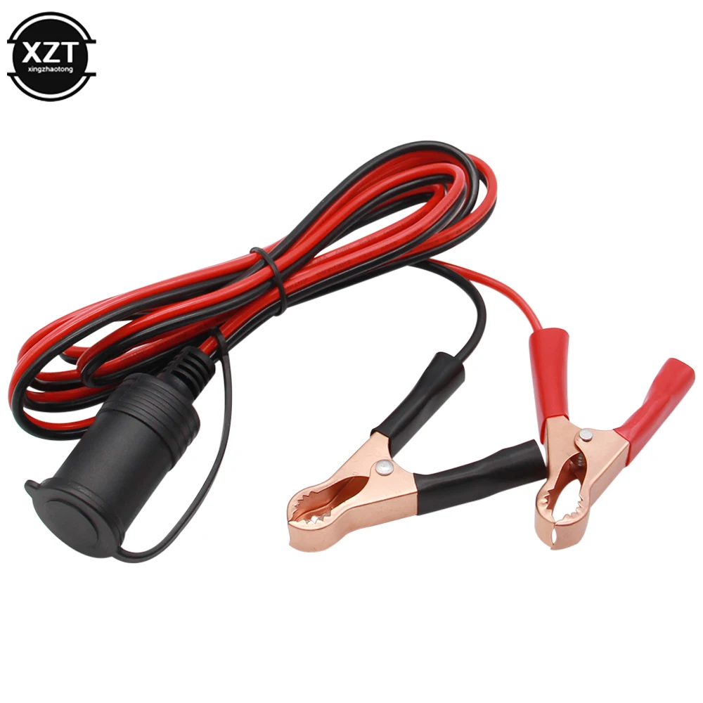 

10A car battery cigarette lighter adapter Car Battery Pump Alligator Cigarette Lighter Power Socket 2/3meters cable 18AWG
