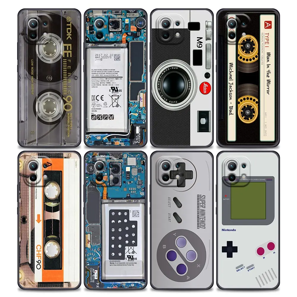 Retro Cassette Tape Circuit Board Camera Design Phone Case Cover