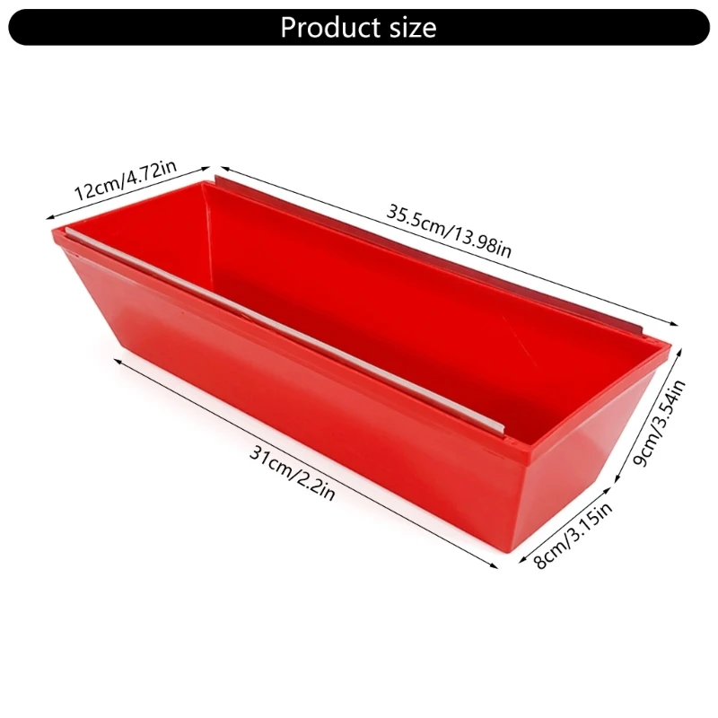Drywall Spatula Mud Pan Plastic Drywall Pans With Stainless Steel Spatula For Quicker Cleaning