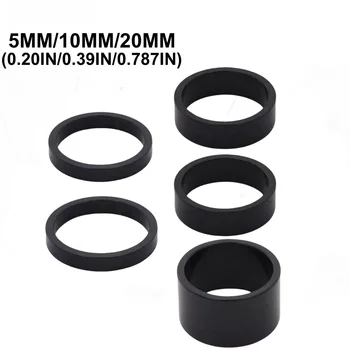 5PCS Aluminum Alloy Bicycle Headset & Handlebar Stem Spacers Set of 5MM,10MM,20MM Fit 1 1/8"