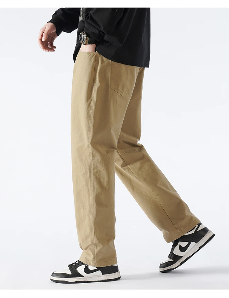 115 110cm Lengthed Tall Men Pants Straight Chino Trouser Male Summer 100 Cotton Extra Long Leg Length 200cm 190 Cm Thin Teenager