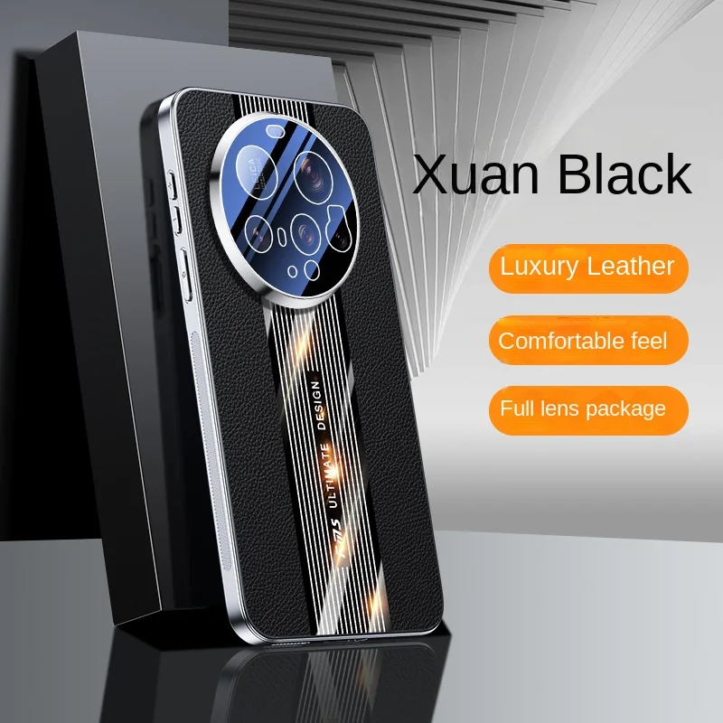 Luxury Hard PU Leather Plating Protective Back Cover