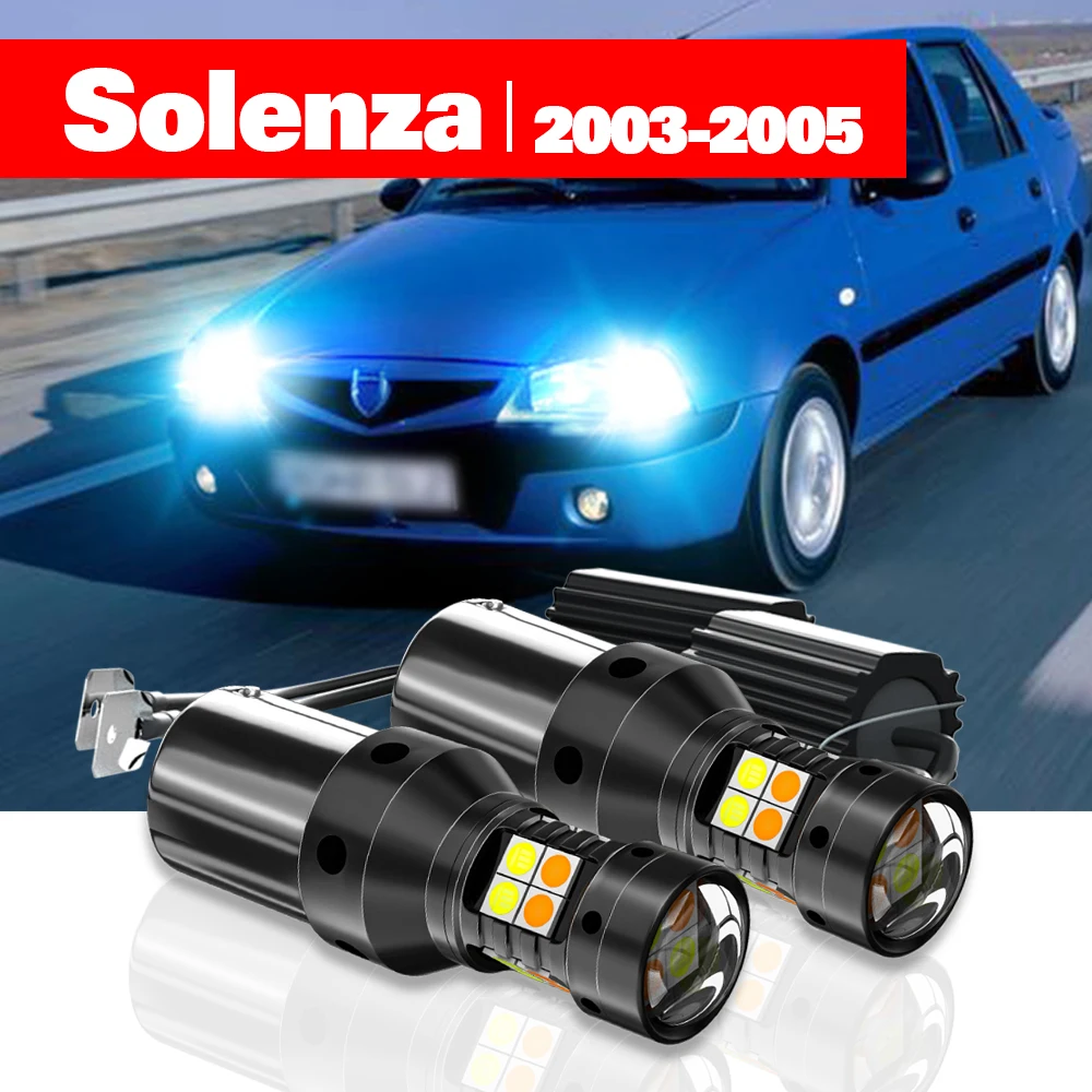 

For Dacia Solenza Accessories 2pcs LED Dual Mode Turn Signal+Daytime Running Light DRL 2003 2004 2005