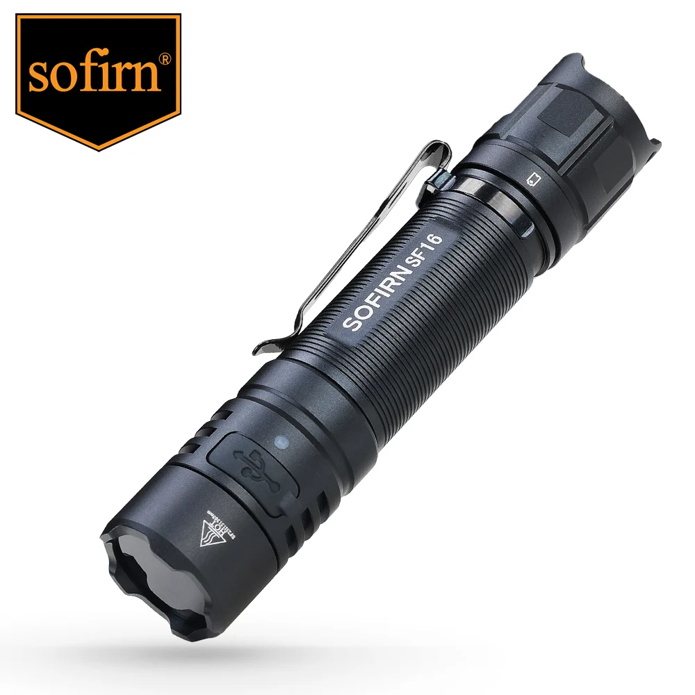 Sofirn SF16 SST08 UV 손전등 365nm 휴대용 18650 USB C 감지/애완 동물/소변/얼룩용 충전식 자외선 토치