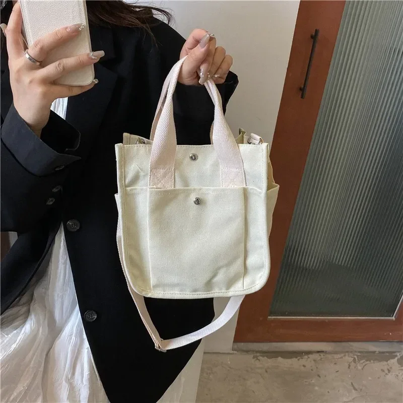 

TOUB037 Women Crossbody Bags Canvas Solid Color Casual Tote Bag Messenger Bag Shoulder Bag Brand Designer Simplicity