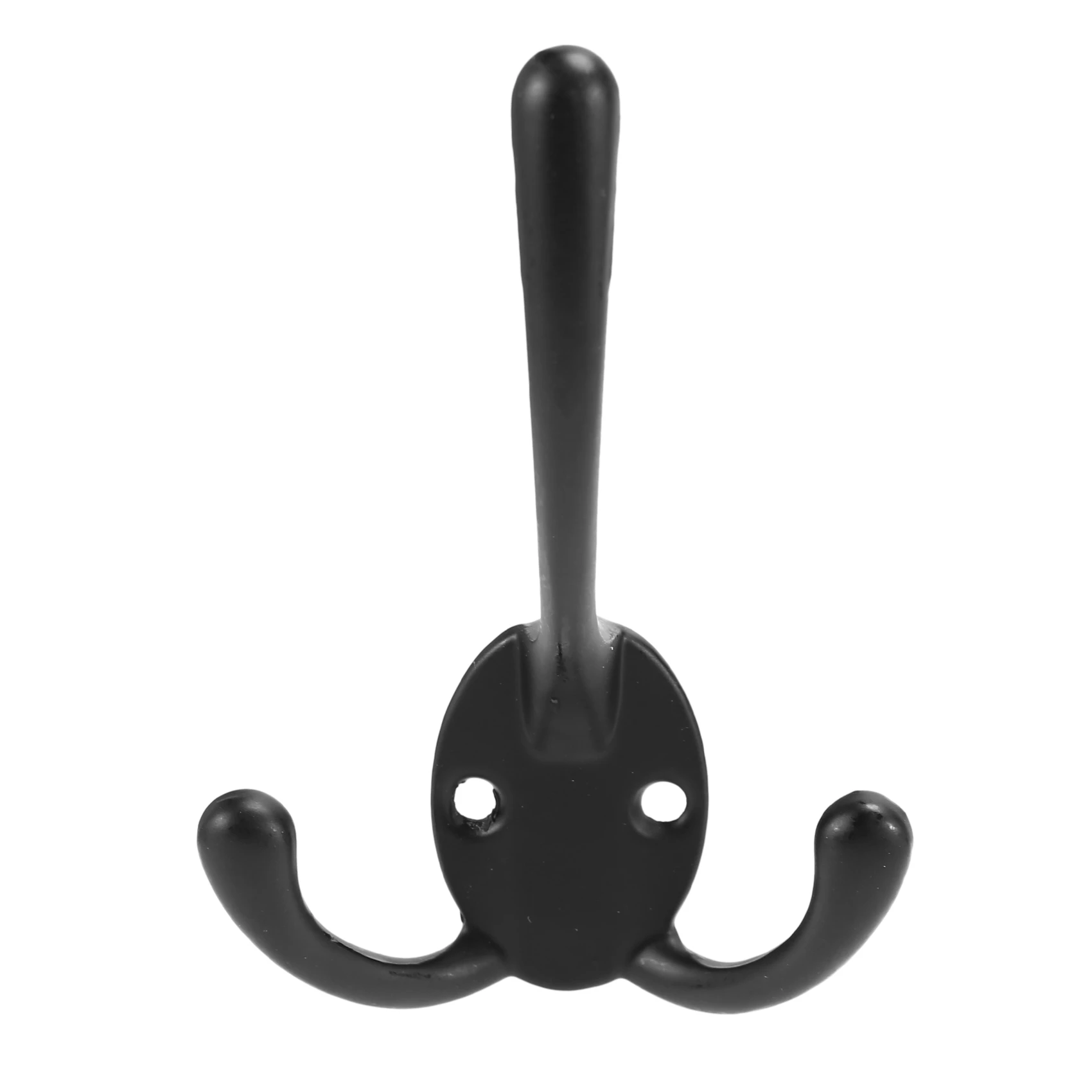 6PCS Big Heavy Duty Three Prongs Coat Hooks Wall Mounted with 12 Screws Retro Double Utility Rustic Hooks for Thick Coat