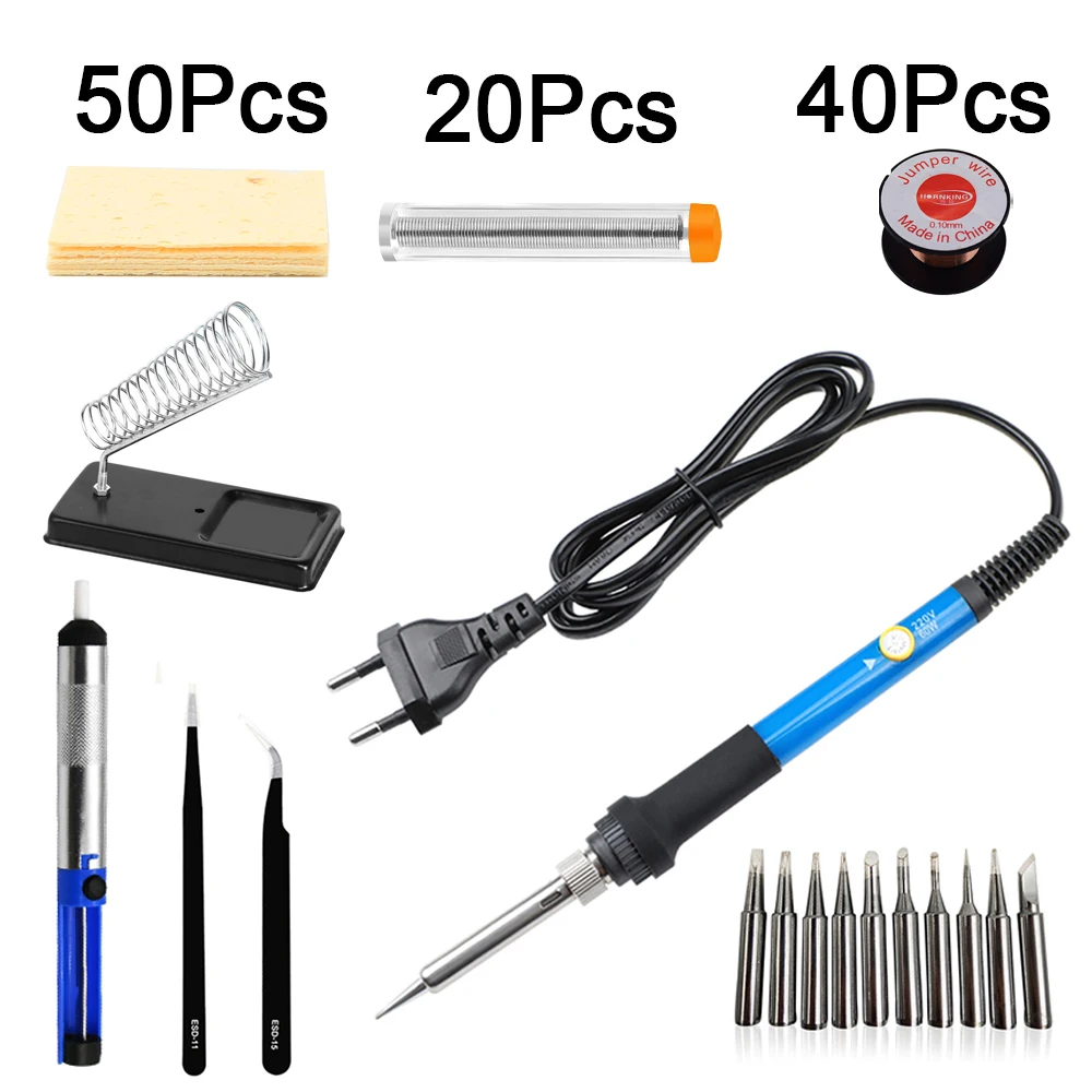 hot stapler plastic welder Soldering Iron Electric For Soldering 220V Tin Soldering Iron ​With Regulator ​Welder Solder Tin Welding Machine ​Soldering Kit best soldering iron for electronics Welding Equipment