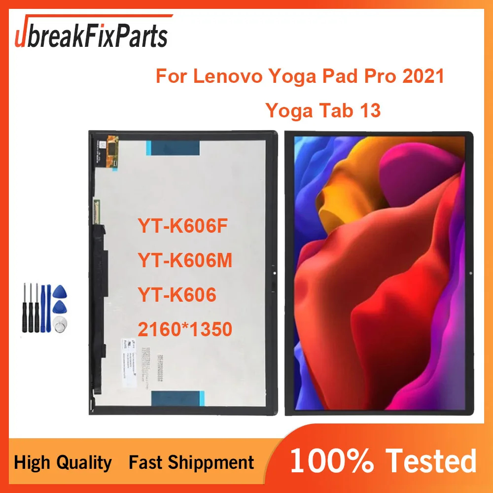 Android tablet touch screen panel android tablet display lcd touch panel Lenovo Yoga Pad Pro Yoga Tab 13 YT-K606F YT-K606M YT-K606 LCD Display Touch Screen Digitizer Assembly Tools