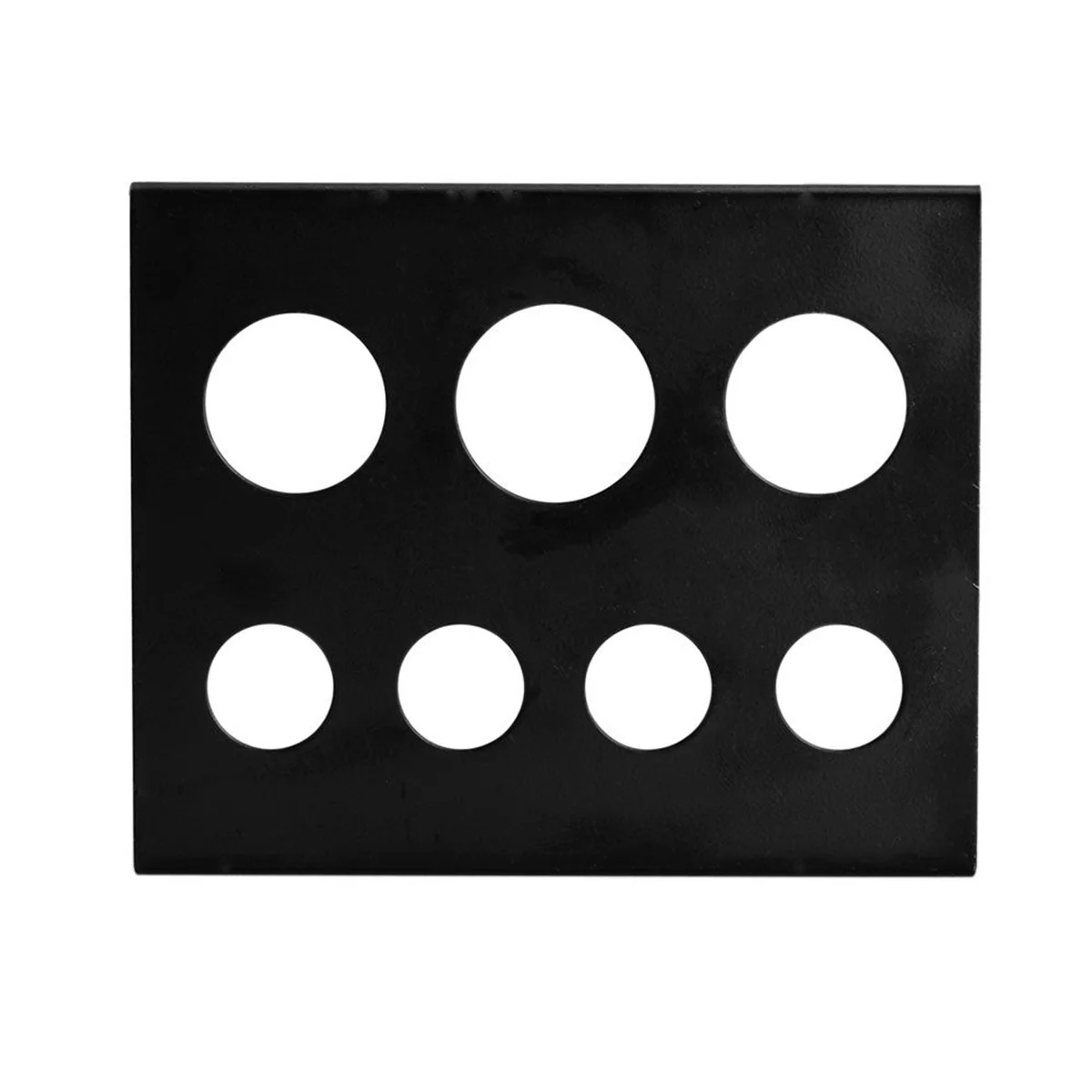 

1pc 7 Holes Plastic Ink Cup Holder Stand Pigment Cup Rack Accessories (Black)