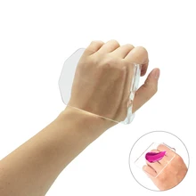 

1pc Transparent Acrylic Makeup Cream Foundation Eyeshadow Lipstick Palette Paint Nail Art Polish Gel DIY Mixing Watercolor Tool