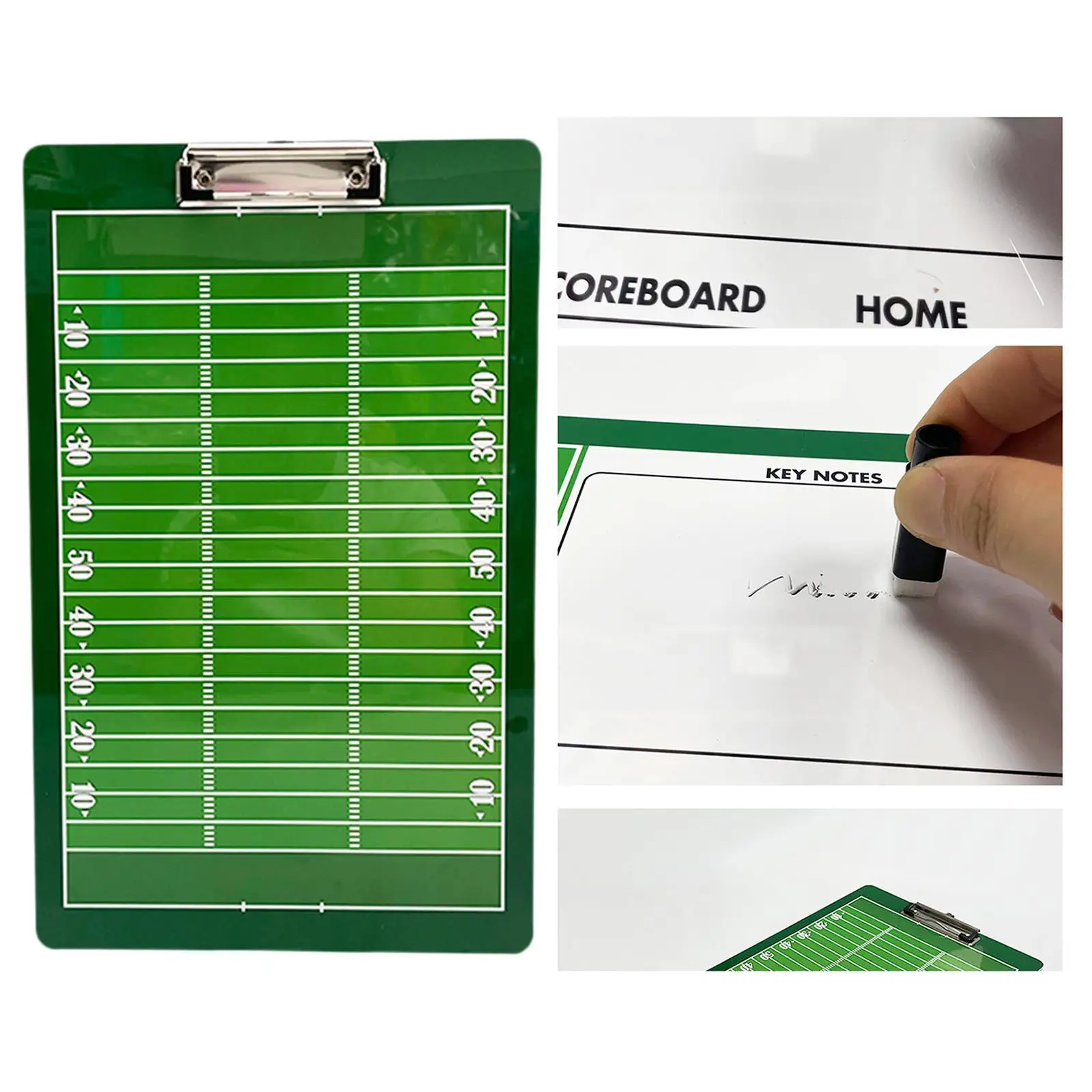 Rugby Tactics Clipboard Easy to Carry Digital Strategy Marker Board for Sports Ball Competition Training Football Accessory