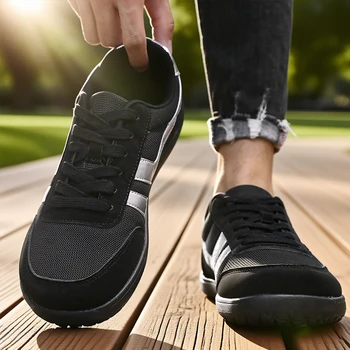 Wide Shoes Anti Slip Lightweight Breathable Running Shoes Minimalist Barefoot Cross Training Shoe Anti Slip Toe Walking Shoes 1