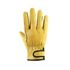 Work Gloves Leather Workers Work Welding Safety Protection Garden Sports Motorcycle Driver Wear-resistant Gloves Average Code 2