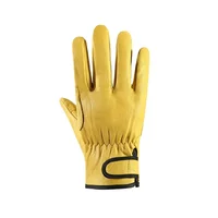 Work Gloves Leather Workers Work Welding Safety Protection Garden Sports Motorcycle Driver Wear-resistant Gloves Average Code 2